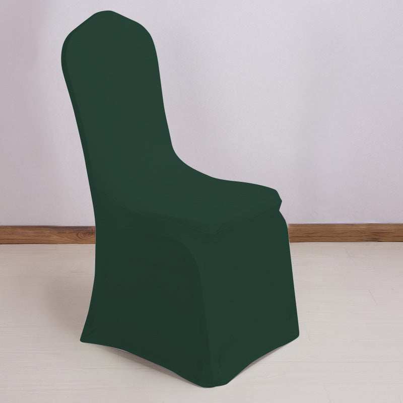 Stretch Polyester Chair Cover Thick Dark Green