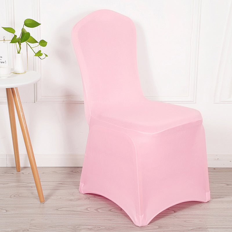 Stretch Polyester Chair Cover Thick Light Pink