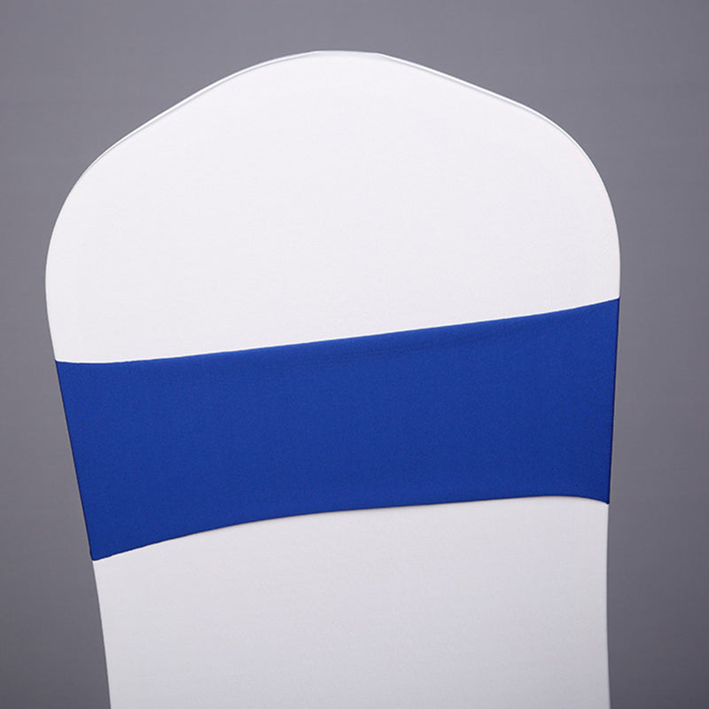 5 Pc Stretch Spandex Chair Sashes 5"x12" Royal Blue