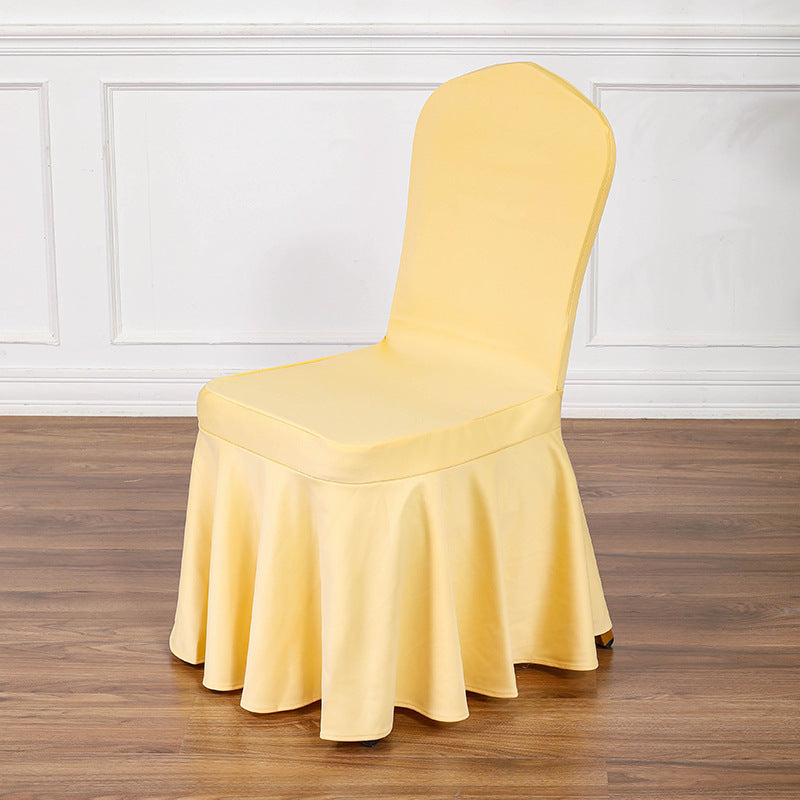 Satin Sundress Chair Cover Light Green 06