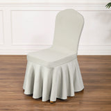Satin Sundress Chair Cover Light Gray 01