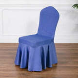 Satin Sundress Chair Cover Dark Blue 12
