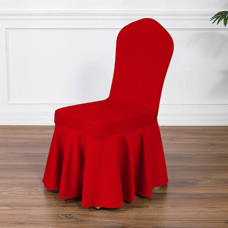 Satin Sundress Chair Cover Red 14
