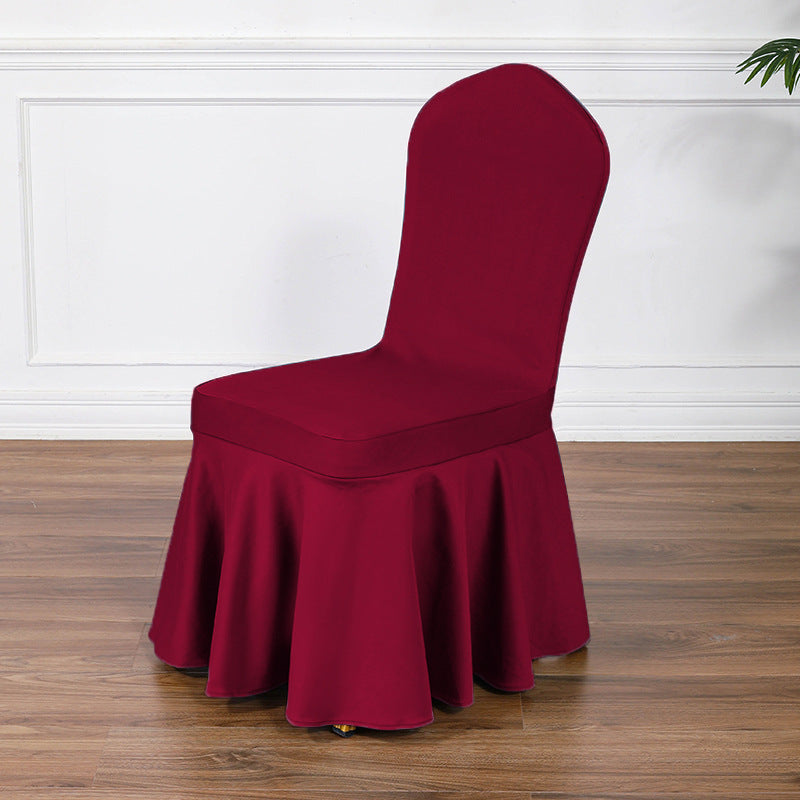 Satin Sundress Chair Cover Carmine 16