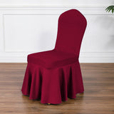 Satin Sundress Chair Cover Carmine 16