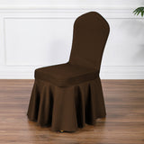 Satin Sundress Chair Cover Dark Brown 19