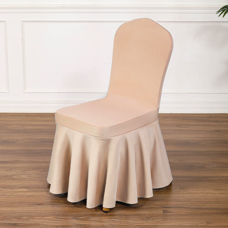 Satin Sundress Chair Cover Yellow 04
