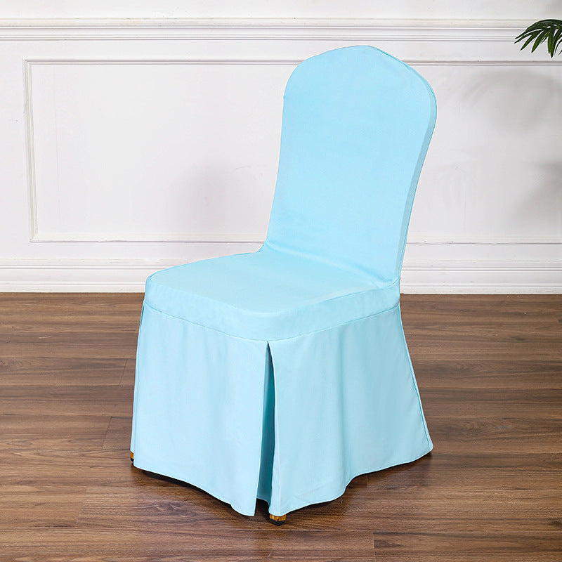 Satin Sundress Chair Cover Lake Blue 21