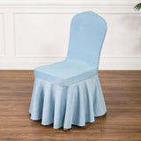 Satin Sundress Chair Cover Gray Blue 24