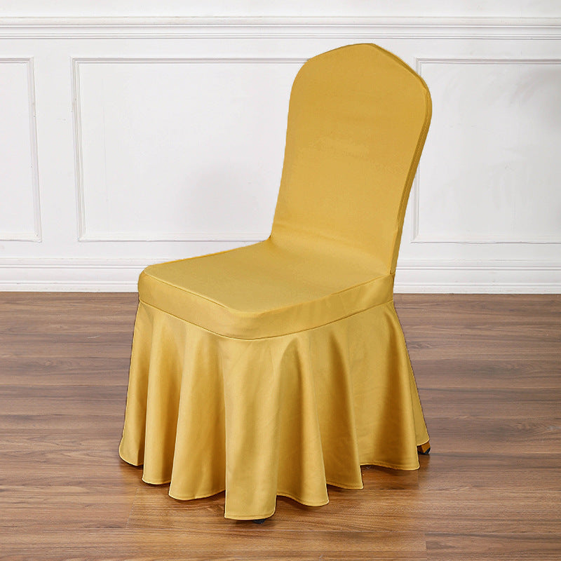 Satin Sundress Chair Cover Light Green 06