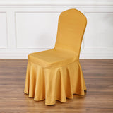 Satin Sundress Chair Cover Red 14