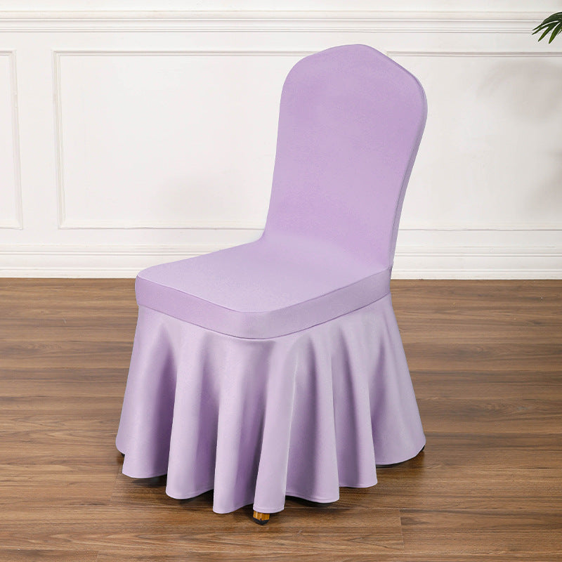 Satin Sundress Chair Cover Light Purple 10
