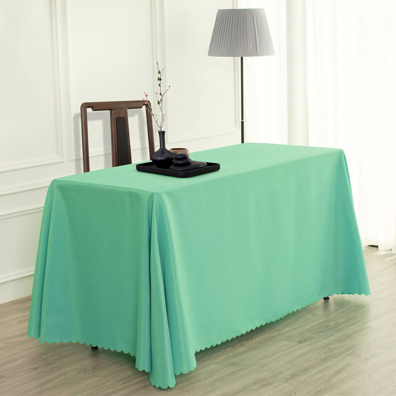 Polyester Rectangular Tablecloth 54"x96" Tiffany Blue