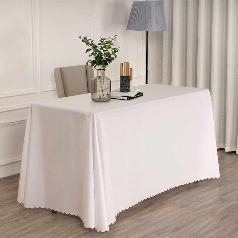 Polyester Rectangular Tablecloth 50"x120" White