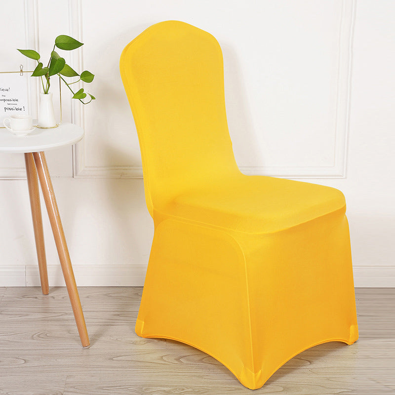 Stretch Polyester Chair Cover Thick  Orange