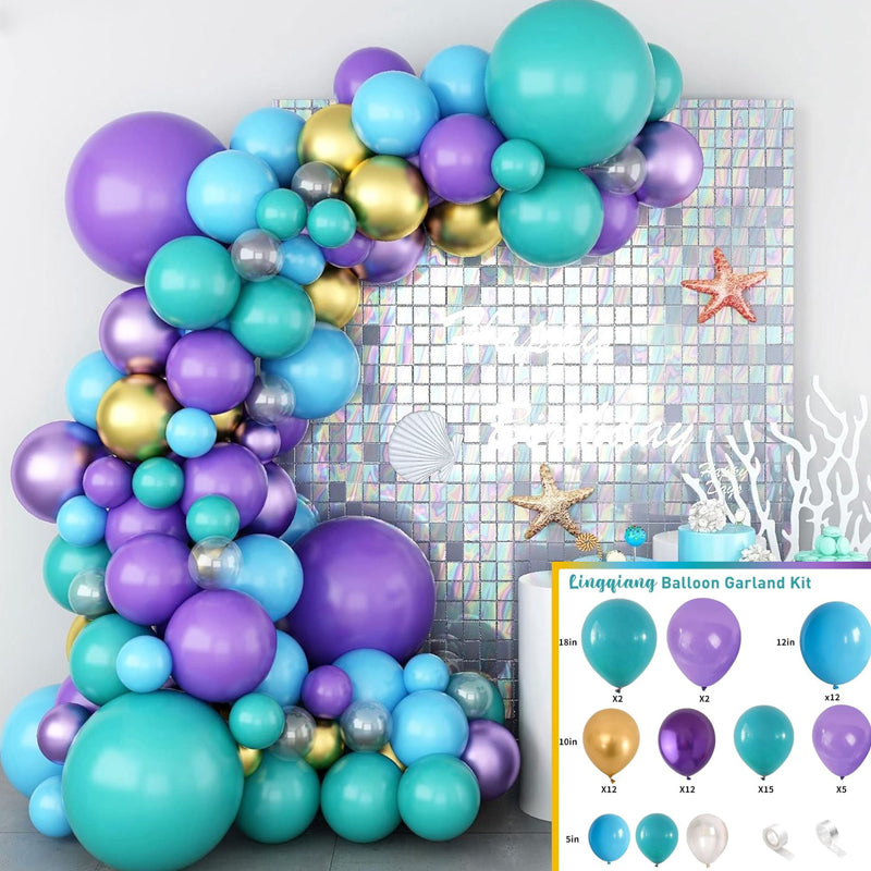 100 Pc Matte Caribbean Blue Latex Helium, Air or Water Balloons 10"