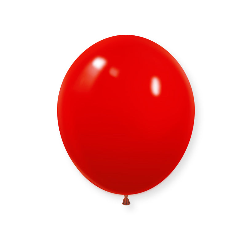 25 Pc Matte China Red Latex Helium, Air or Water Balloons 12"