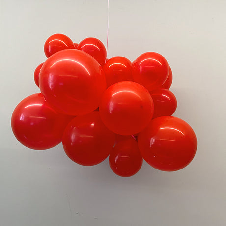 10 Pc Matte China Red Latex Helium, Air or Water Balloons 18"