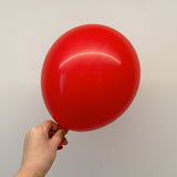 25 Pc Matte China Red Latex Helium, Air or Water Balloons 12"