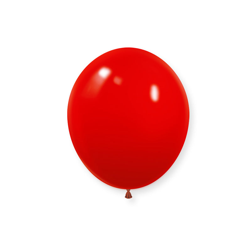 100 Pc Matte China Red Latex Helium, Air or Water Balloons 10"
