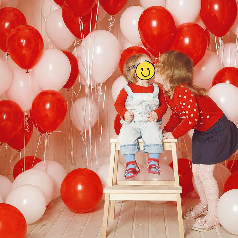 25 Pc Matte China Red Latex Helium, Air or Water Balloons 12"