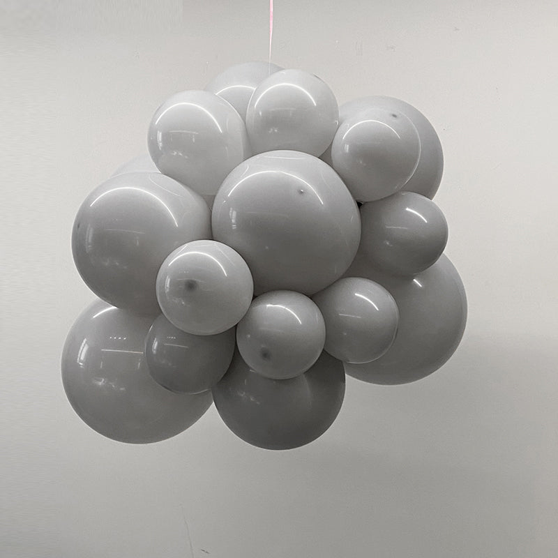 10 Pc Matte Gray Latex Helium, Air or Water Balloons 18"