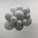 10 Pc Matte Gray Latex Helium, Air or Water Balloons 18"