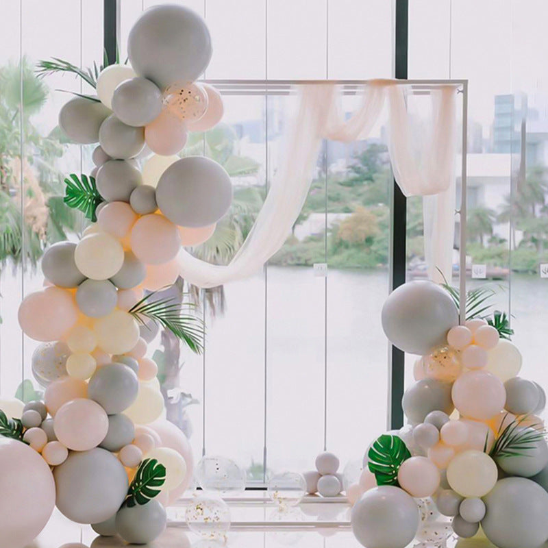 10 Pc Matte Gray Latex Helium, Air or Water Balloons 18"
