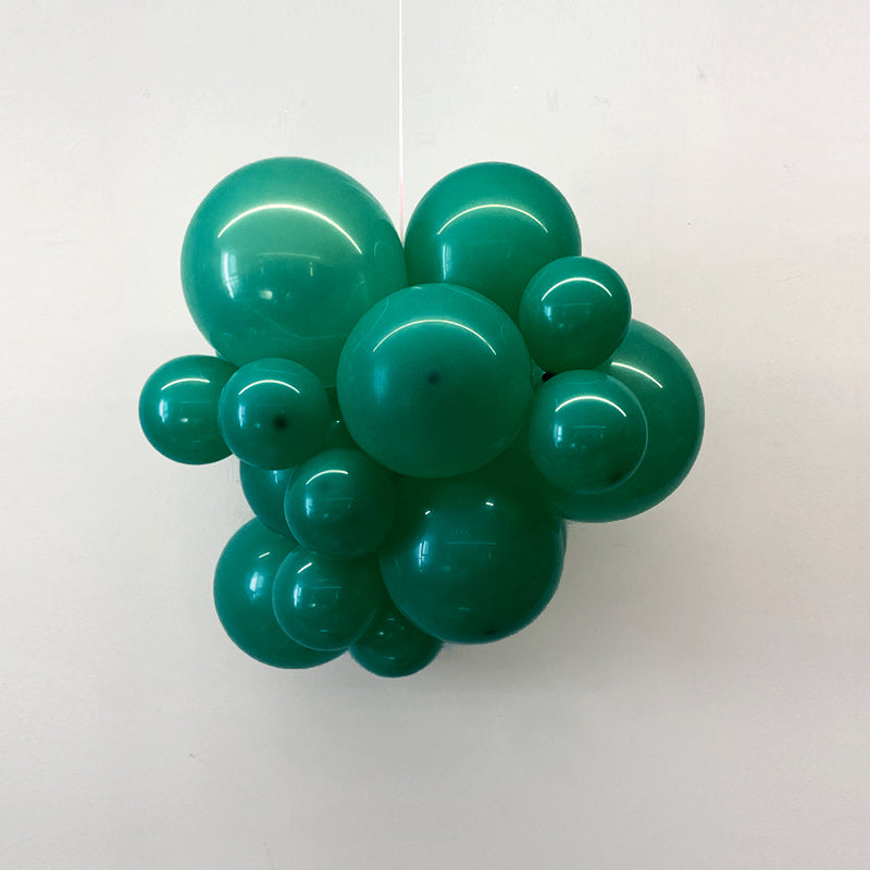 100 Pc Matte Hunter Green Latex, Air or Water Balloons 5"