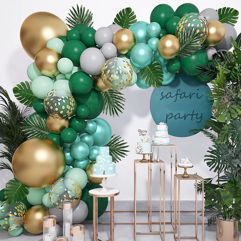 100 Pc Matte Hunter Green Latex, Air or Water Balloons 5"