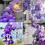 10 Pc Matte Lavender Latex Helium, Air or Water Balloons 18"