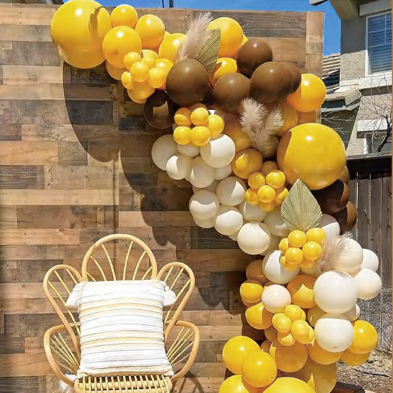 10 Pc Matte Lemon Latex Helium, Air or Water Balloons 18"