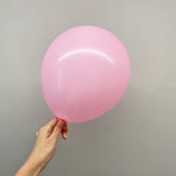 25 Pc Matte Light Pink Latex Helium, Air or Water Balloons 12"