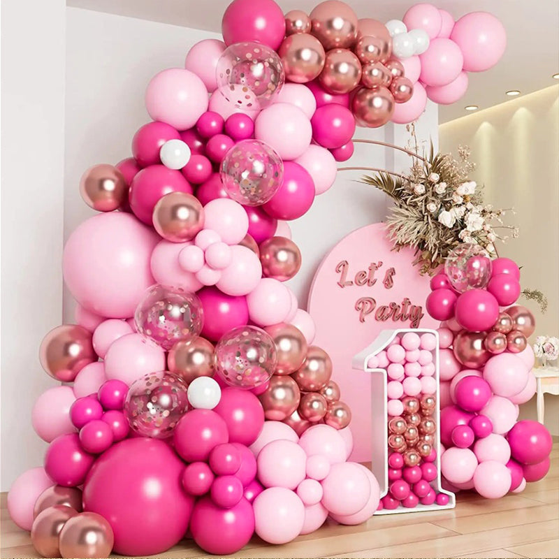 25 Pc Matte Light Pink Latex Helium, Air or Water Balloons 12"