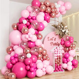 25 Pc Matte Light Pink Latex Helium, Air or Water Balloons 12"