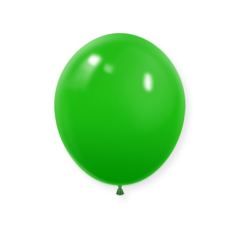 25 Pc Matte Lime Green Latex Helium, Air or Water Balloons 12"