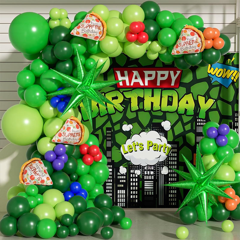 25 Pc Matte Lime Green Latex Helium, Air or Water Balloons 12"