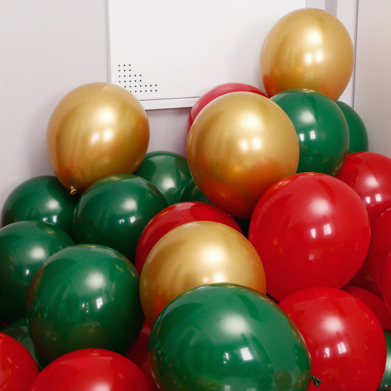 10 Pc Matte Red Latex Helium, Air or Water Balloons 18"