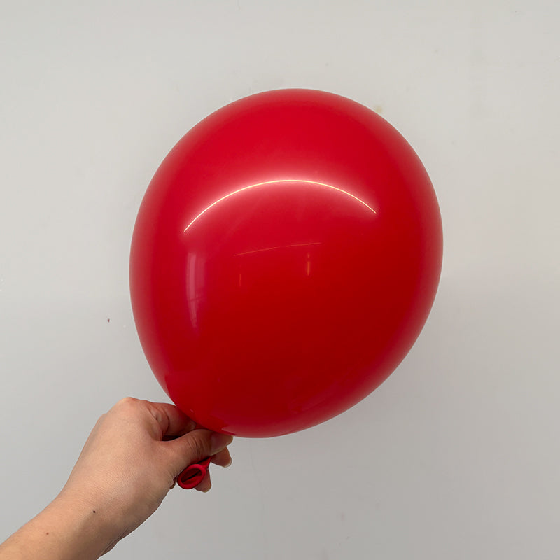 10 Pc Matte Red Latex Helium, Air or Water Balloons 18"