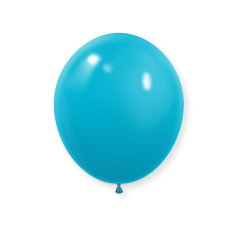 25 Pc Matte Turqueza Latex Helium, Air or Water Balloons 12"