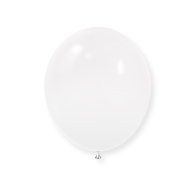 25 Pc Matte White Latex Helium, Air or Water Balloons 12"