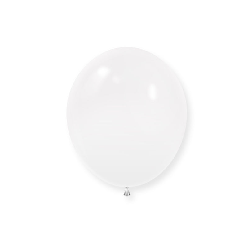 100 Pc Matte White Latex Helium, Air or Water Balloons 10"