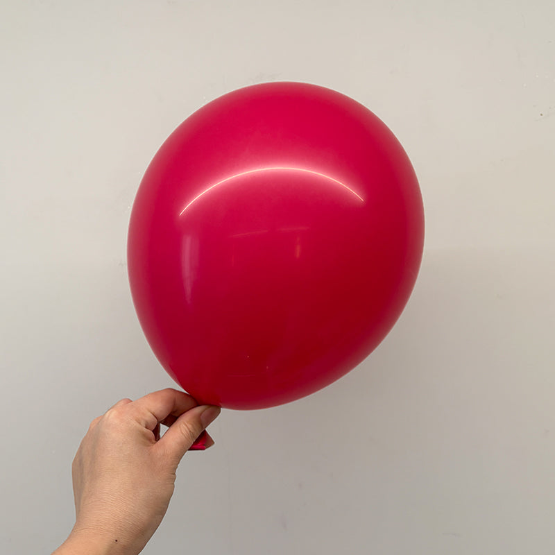 10 Pc Matte Wild Red Latex Helium, Air or Water Balloons 18"