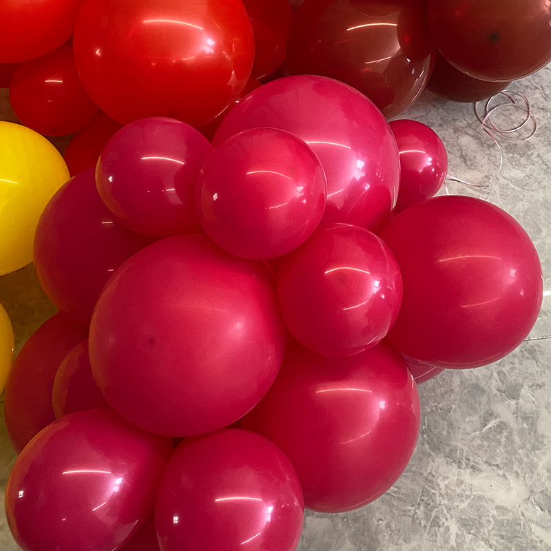 10 Pc Matte Wild Red Latex Helium, Air or Water Balloons 18"