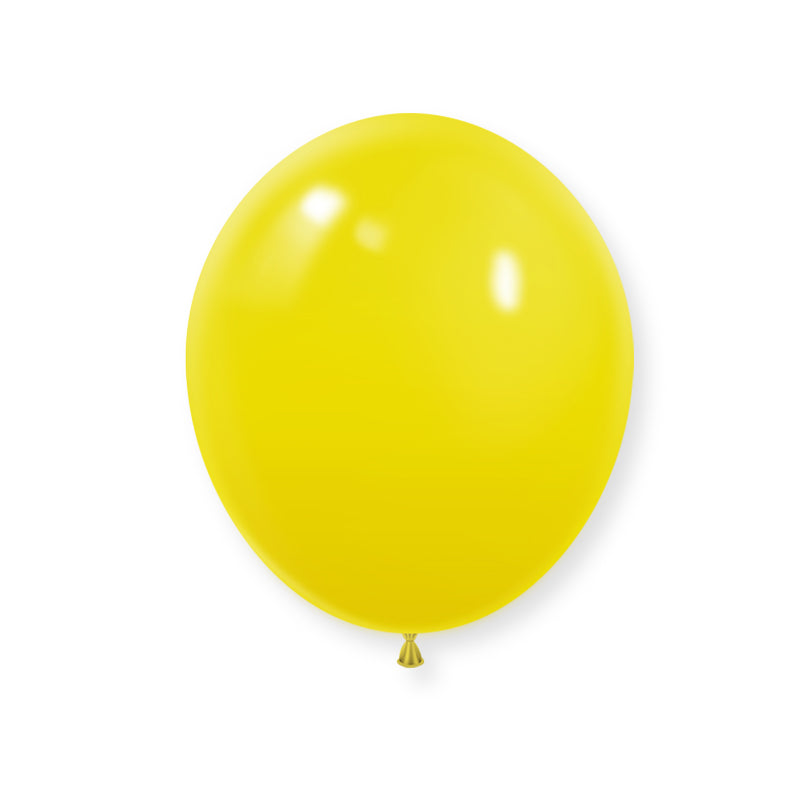 25 Pc Matte Yellow Latex Helium, Air or Water Balloons 12"