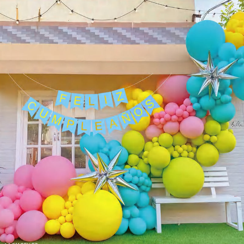 10 Pc Matte Yellow Latex Helium, Air or Water Balloons 18"