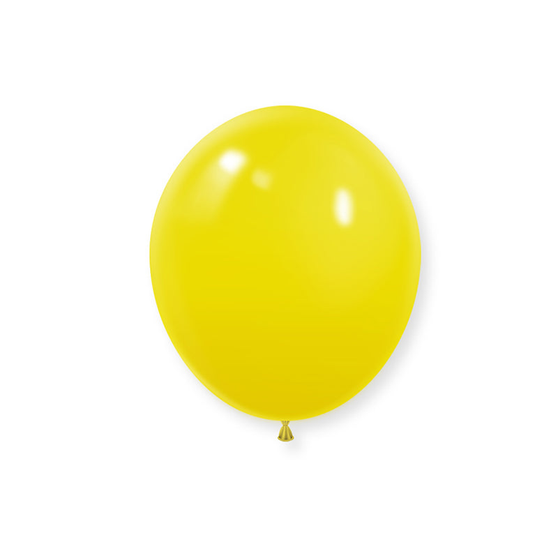100 Pc Matte Yellow Latex Helium, Air or Water Balloons 10"