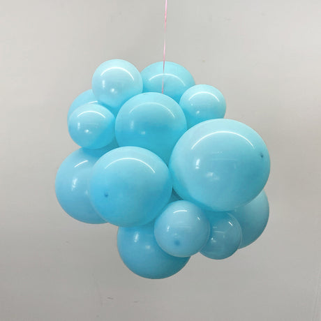 10 Pc Matte Baby Blue Latex Helium, Air or Water Balloons 18"