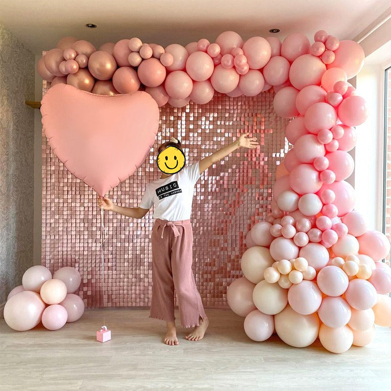 10 Pc Matte Baby Pink Latex Helium, Air or Water Balloons 18"