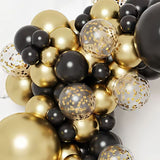 100 Pc Matte Black Latex, Air or Water Balloons 5"